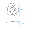 Plafón LED superficie circular 20W 